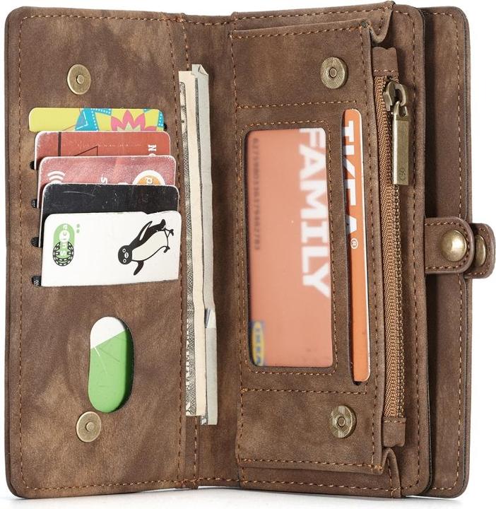 Productafbeelding Caseme Apple iPhone XR Echt Leren Portemonnee Kaart Hoesje (Apple iPhone XR)