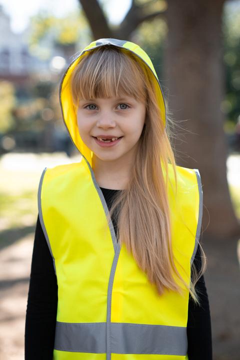 Actual product image Korntex Children's waistcoat with hoodie (XS, S)