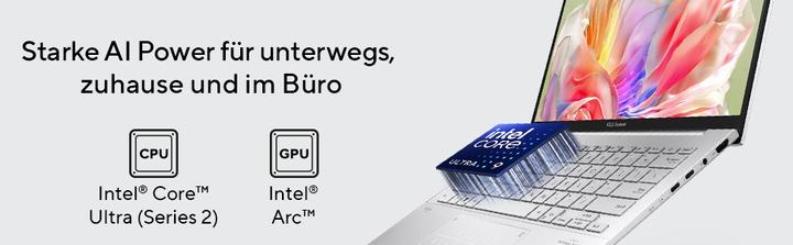 Produktbild ASUS Zenbook 14 (14", Intel Core Ultra 9 285H, 32 GB, 1000 GB, DE)