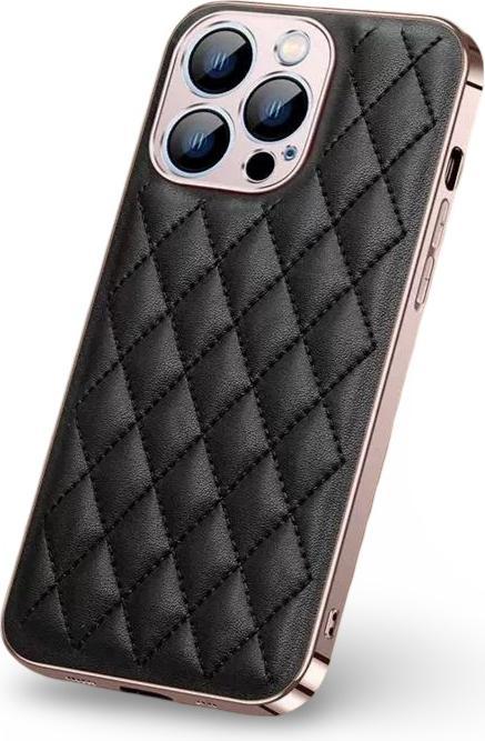 Immagine prodotto RPD iPhone 12 Pro Max - Puffer Case mit Karomuster, Schwarz (Apple iPhone 12 Pro Max)