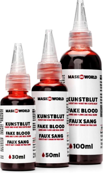 Actual product image Maskworld Kunstblut Flasche mit Dosierspitze
