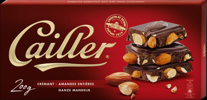 Produktbild Cailler Tafel Dunkle Schokolade mit Mandeln (200 g)