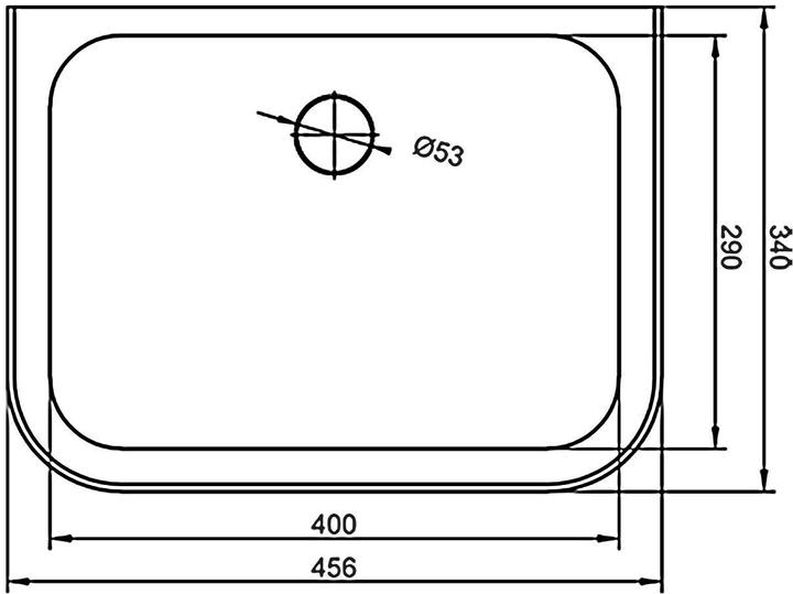 Produktbild Diaqua Waschbecken Edelstahl (340 mm, 456 mm)