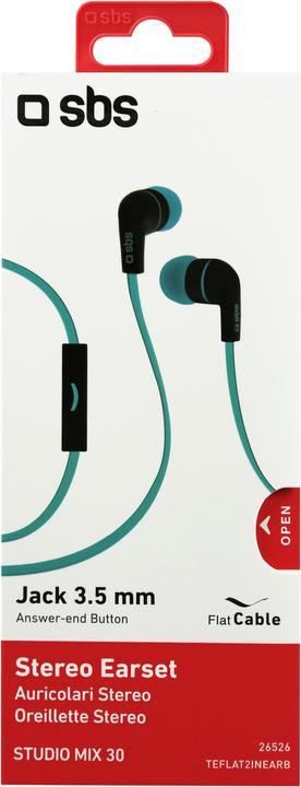 Image du produit SBS Casque avec câble Stereo In-Ear Flat Studio Mix 30 (Filaire)