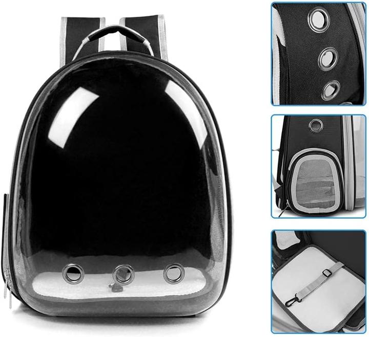 Produktbild Beikott Haustier-Bubble-Rucksack für kleine Tiere (Sicherheitsverschluss, Atmungsaktiv, Waschbar)