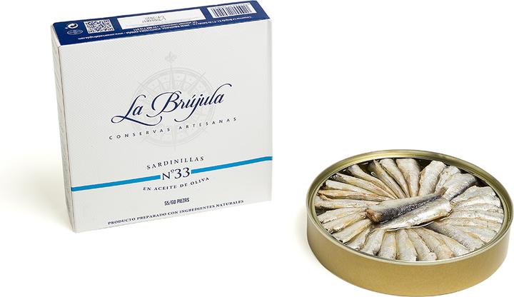 Image du produit La Brújula Petites sardines à l'huile d'olive 265 g (265 g)