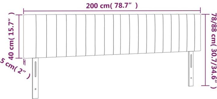 Actual product image VidaXL Aldridge (200 x 5 x 88 cm)