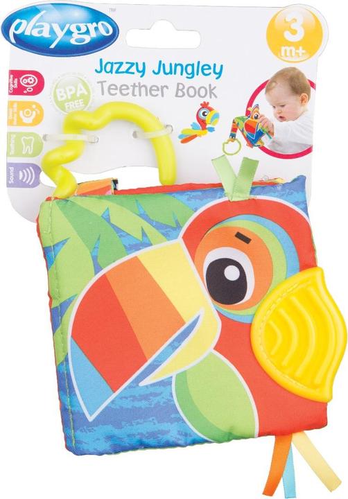 Actual product image Playgro Teether Book Jazzy Jungle, 0183858