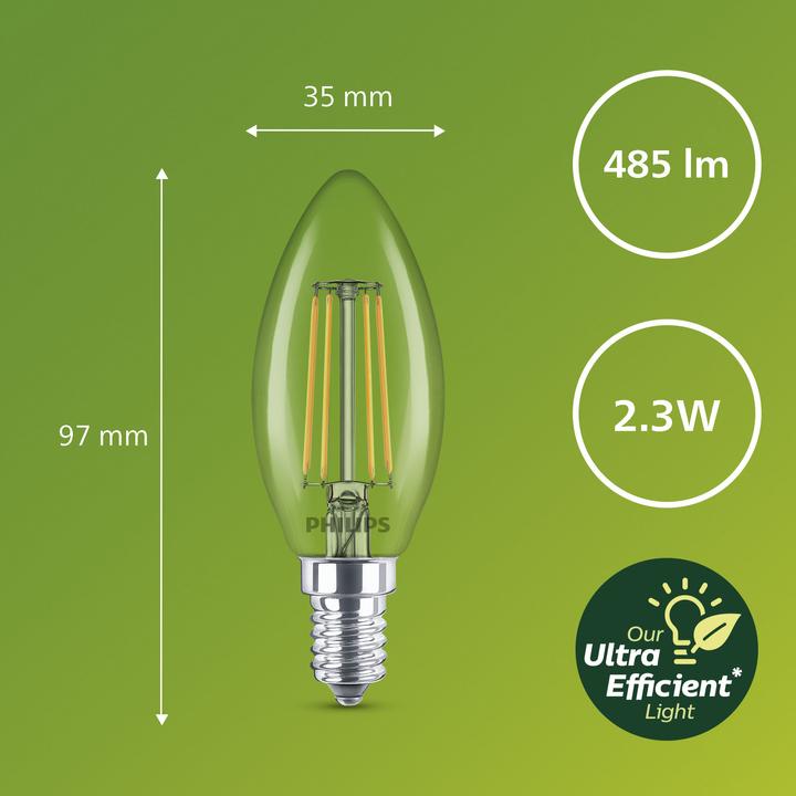 Produktbild Philips Ultra Efficient (E14, 2.30 W, 485 lm, 1 x, A)