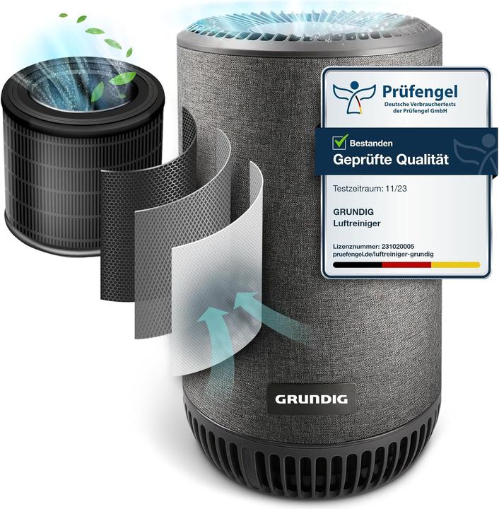 Immagine prodotto Grundig Luftreiniger mit HEPA- und Aktivkohlefilter (49 m²)