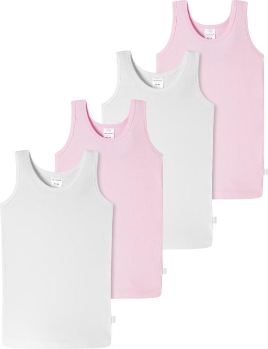 Immagine prodotto Schiesser Confezione da 4 maglie per bambini e bambine in cotone organico 95/5 (128)