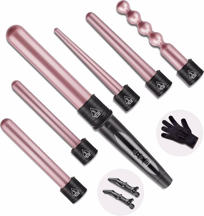 Nwouiiay Fer à friser 6 en 1 (32 mm, 9 mm, 19 mm, 25 mm)