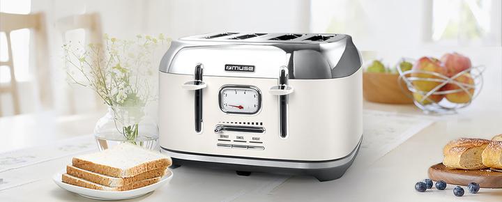 Actual product image Muse MS-131 SC Toaster Beige