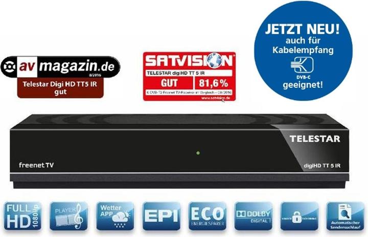 Actual product image Telestar -DIGITAL digiHD TT 5 IR (DVB-T2)