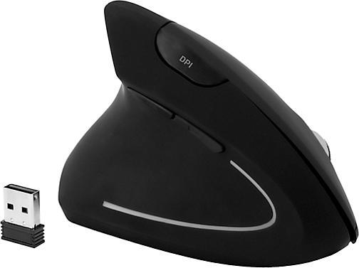 Actual product image MediaRange Mouse Wireless Vertical left-handed, black (Wireless)