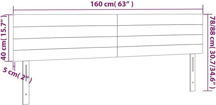 Actual product image VidaXL Erin (160 x 5 x 88 cm)