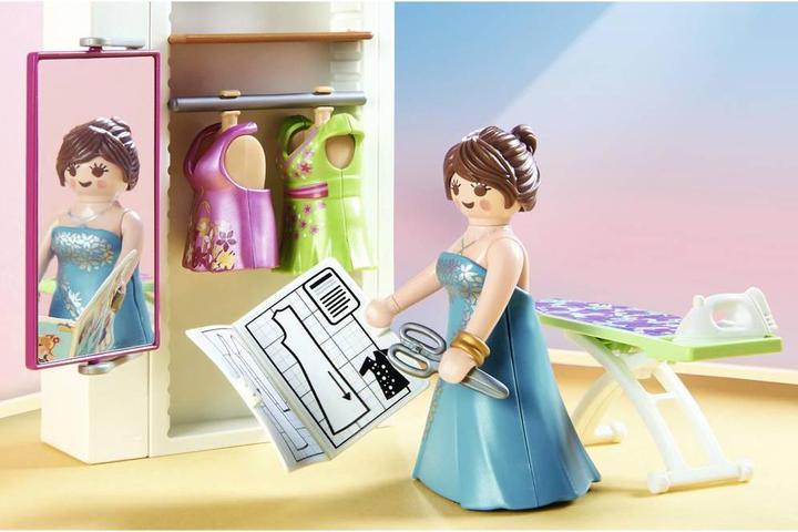 Image du produit Playmobil Chambre à coucher avec coin couture (70208, Maison de poupée Playmobil)