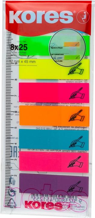 Immagine prodotto Kores Strisce di indice in carta stagnola con "Firma qui (12 x 45 mm)