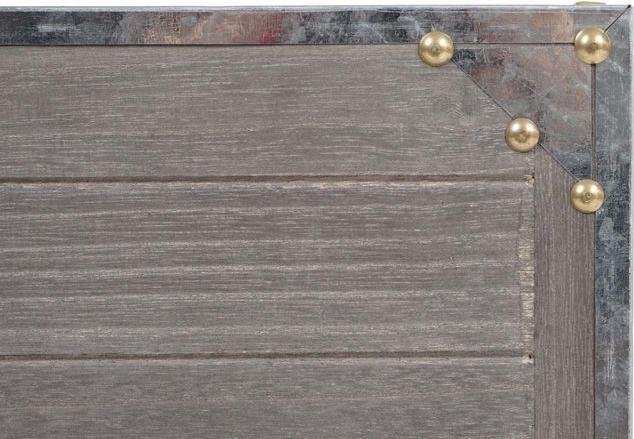 Image du produit Mendler Boîte à clés Virginia, look shabby vintage 27x27x6cm gris-brun (27 x 27 x 6 cm)