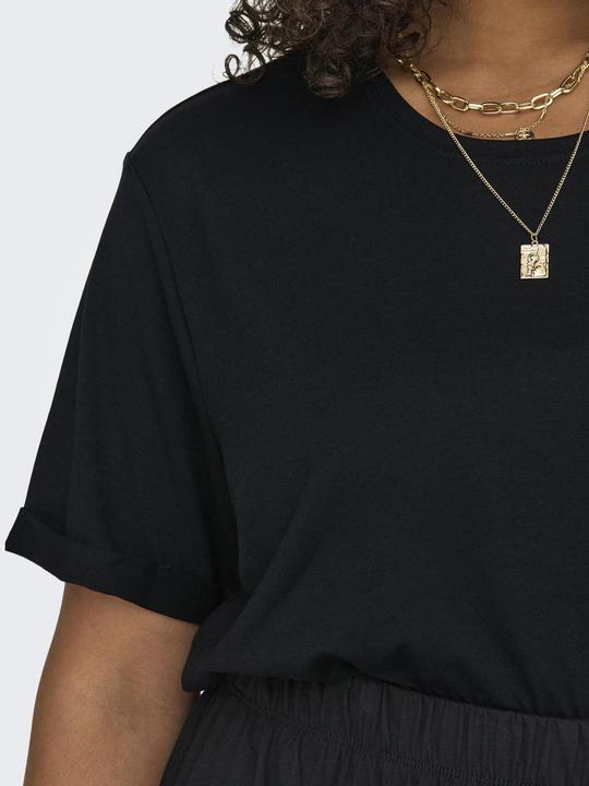 Immagine prodotto Only Vestibilità regolare Scollo rotondo Polsini ripiegati T-shirt T-shirt (S)