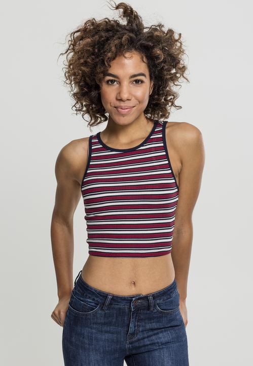 Actual product image Urban Classics Ladies Rib Stripe Cropped Top (L)