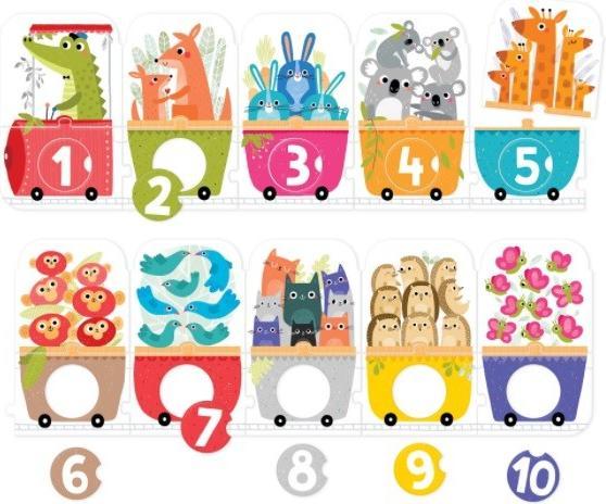 Produktbild Czuczu Puzzle mit Schlüssellochzug zum Zählen (30 Teile)