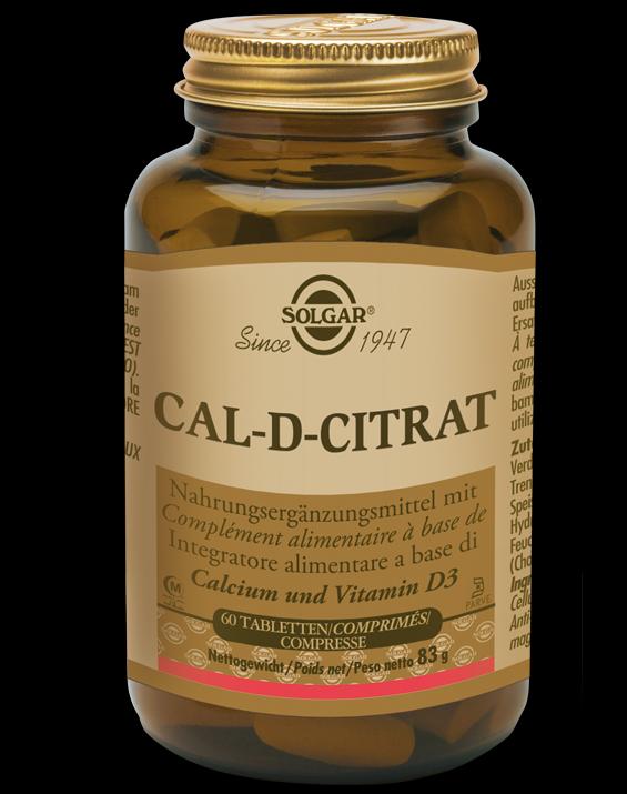 Produktbild Solgar Cal-D-Citrat Tabletten (60 Stk) (60 Stück, Tabletten, 218 g)
