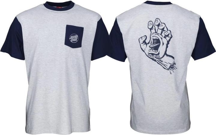 Santa Cruz Outline Hand Pocket T-Shirt (M)