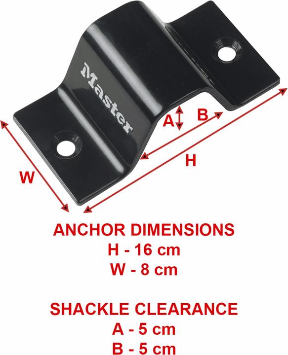 Image du produit Master Lock Ancrages muraux/au sol 1489EURDAT