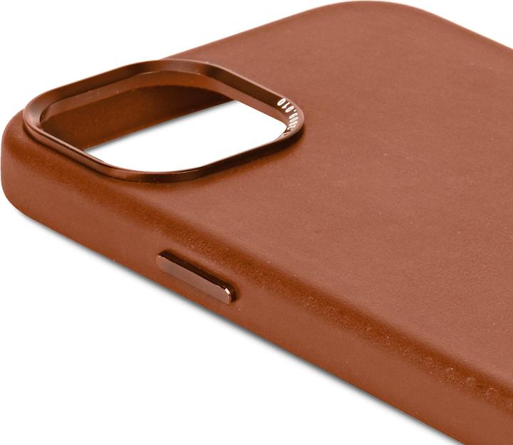 Productafbeelding Decoded Leren achterkant voor iPhone 15 Plus Bruin (Apple iPhone 15 Plus)