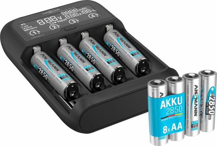 Actual product image Ansmann Charger incl. 8 Digital NiMH Battery Mignon 2650mAh (AA, 2650 mAh, Battery + charger)