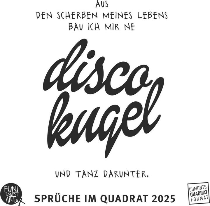 Immagine prodotto Detti in quadrato 2025 - Calendario Typo di FUNI SMART ART - Citazioni divertenti - Formato (23 x 23 cm, Copertina rigida, Tedesco)