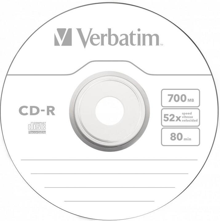 Produktbild Verbatim 10 x CD-R 700MB (80 Min) 52x (10 x)