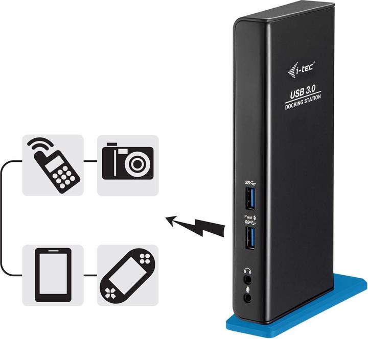 Immagine prodotto i-tec USB 3.0 Doppio Dock Full HD (USB-B, 2 Porti)