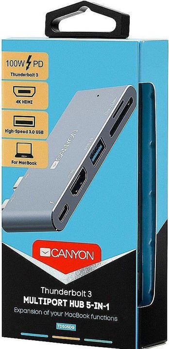 Produktbild Canyon Docking Station DS-5B (Thunderbolt, 5 Ports)