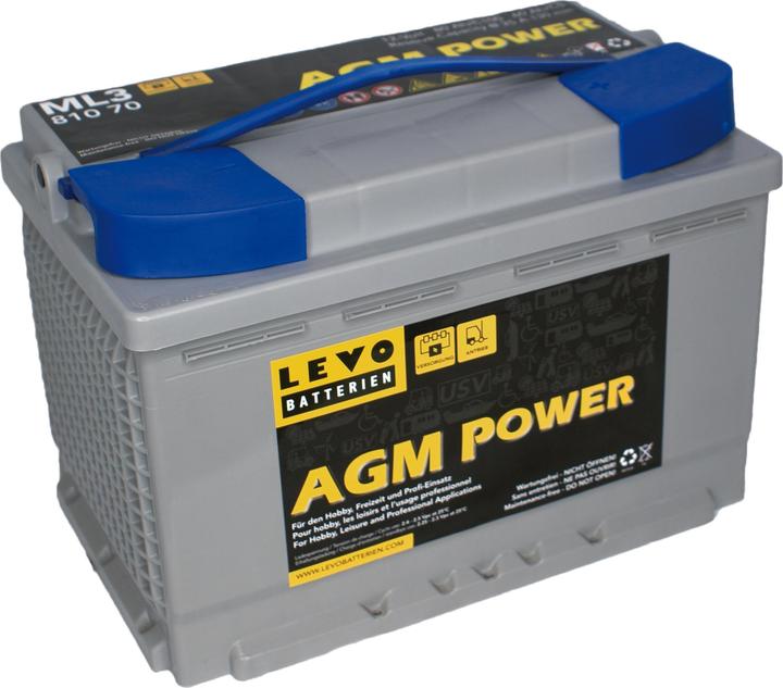 Image du produit Levo Batterie AGM 12V (12 V, 90 Ah)