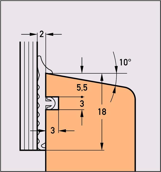 Produktbild Deventer Dichtungsprofile S 9855 b