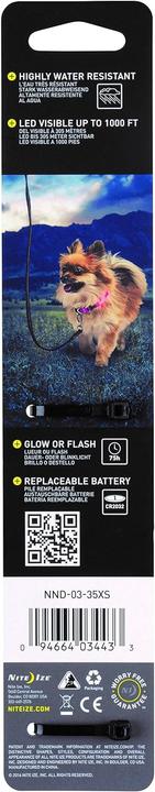 Produktbild Nite Ize NiteDawg LED Dog Halsband pink xs (XS, Hund)