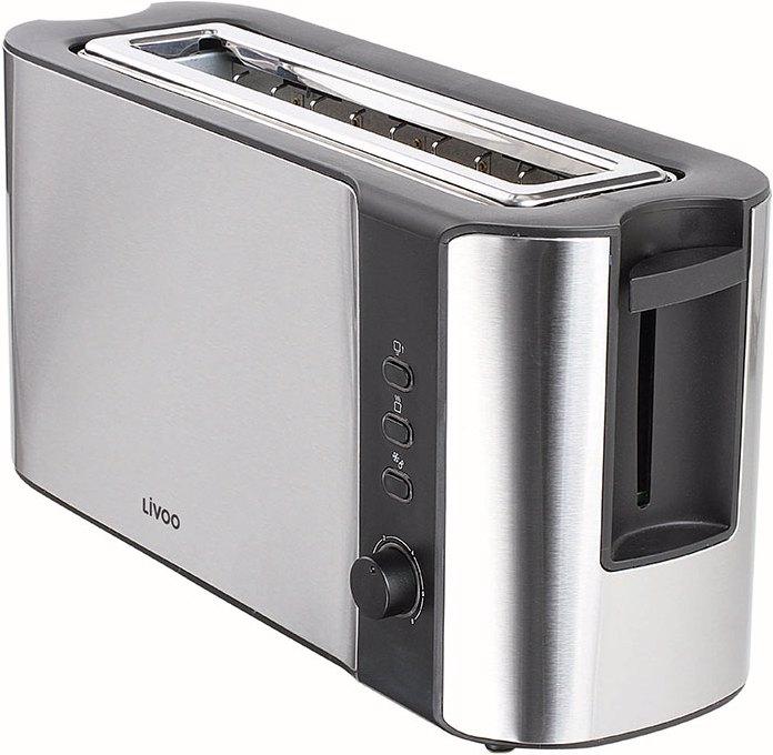 Produktbild Livoo Breitschlitz-Toaster aus Edelstahl
