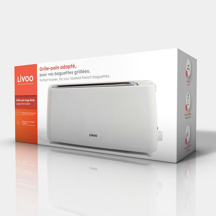 Actual product image Livoo Large slot toaster (EU plug)