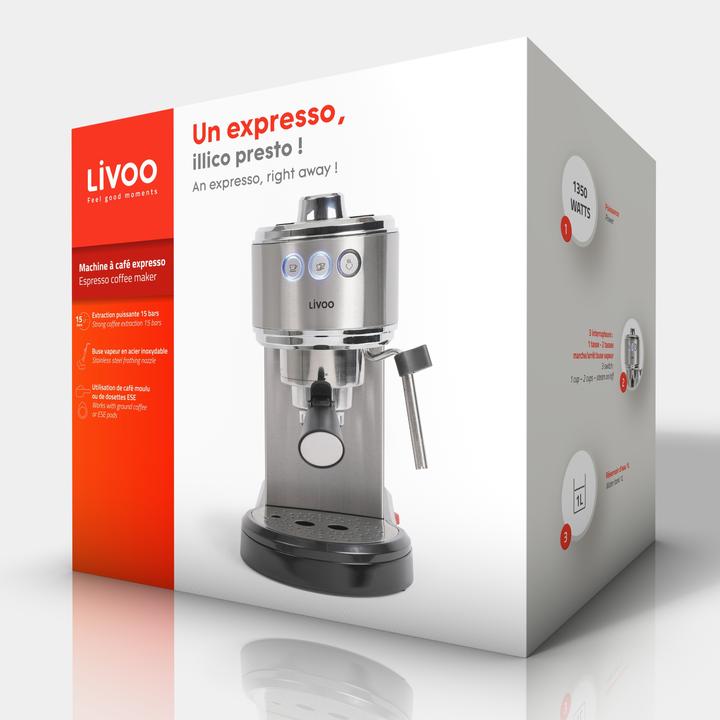 Produktbild Livoo Espresso-Kaffeemaschine (EU-Stecker)