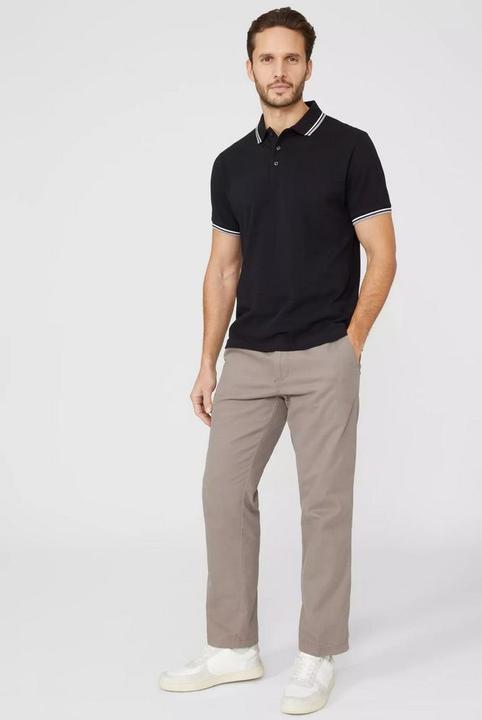 Produktbild Universal Textiles Poloshirt Mit kontrastfarbenen Streifen (M)