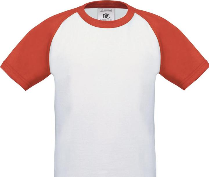 Produktbild B&C TShirt Baseball kurzärmlig (XXL)