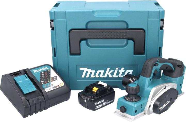 Actual product image Makita DKP180RG1J Cordless Planer 82mm 18V + 1x Battery 6.0Ah + Charger + Case Makpac