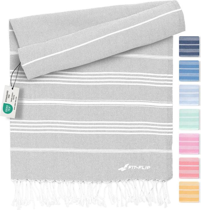 Image du produit Fit-Flip Hamamtuch Baumwolle Recycelt 100x200cm (100 x 200 cm)