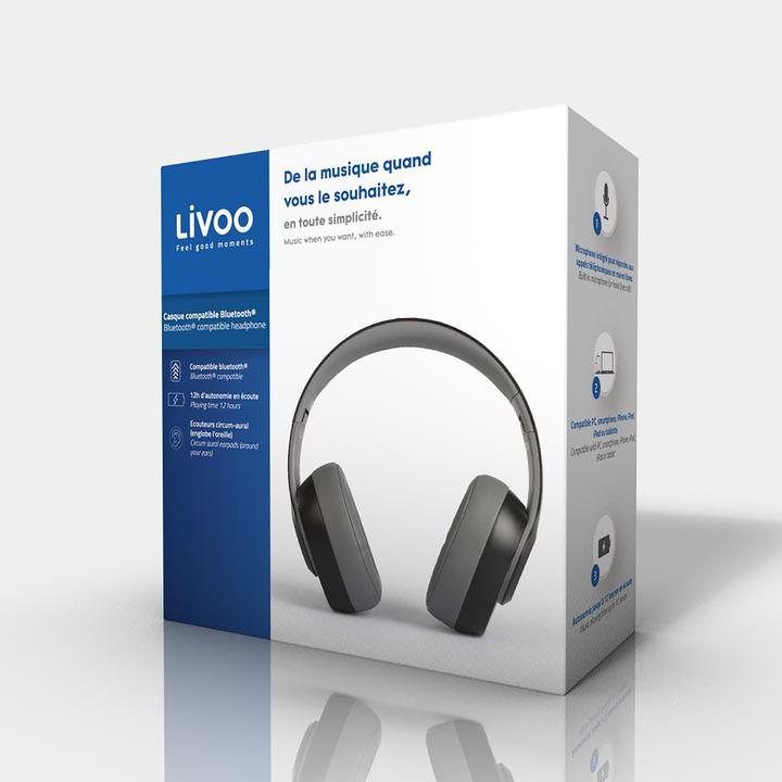 Image du produit Livoo Casque compatible Bluetooth® (ANC, 12 h, Filaire)