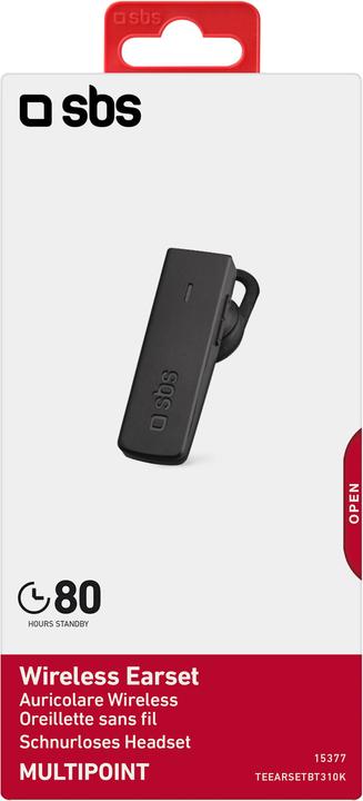 Actual product image SBS Multipoint headset with earpiece (80 h, Wireless)