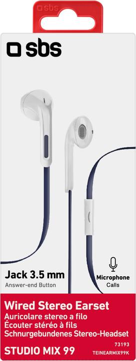Actual product image SBS Studio Mix 99 wired stereo headphones (Cable)