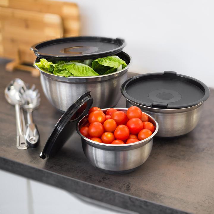 Produktbild Relaxdays Schüssel Set (25.50 cm, 7.30 l, 4 x)