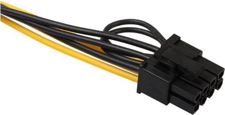 Produktbild PowerGuard PCI-E 6-Pin (male) zu 8-Pin (male) GPU Power Stromkabel 0.5m
